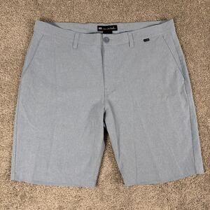 Travis Mathew Shorts Men 38 Light Blue 10" Lightweight Golf Stretch Chino Sports
